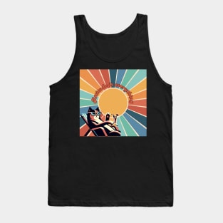 Attitude is everything cat at the beach Tank Top